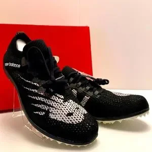 New Balance Unisex LD5Kv7 Track Spike Shoes Blk & Wht 4 1/2 Men 5 1/2 Women New Unisex New Balance LD5K V7 Distance Spikes | Marathon Sports main image 4